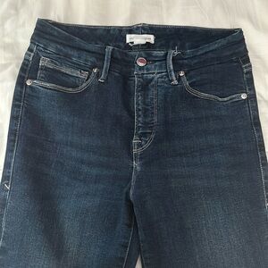 Good American high waist, straight jeans, size 2 Color Blue260